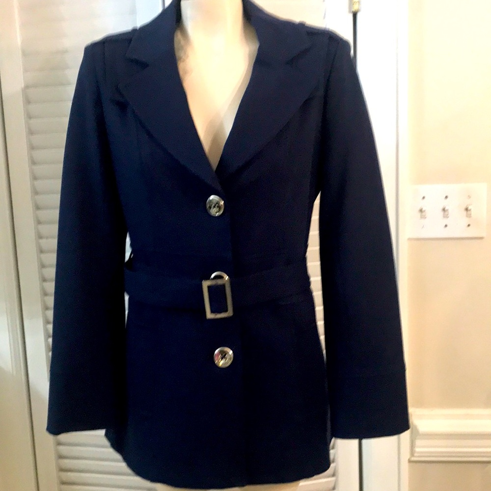 Cache Navy Coat